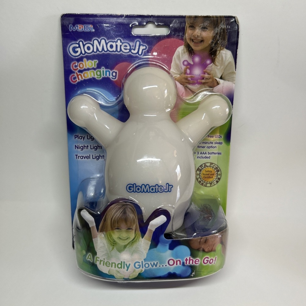 Mobi Portable GloMate Jr. Night Light Travel Color Changing New/Sealed Vintage?